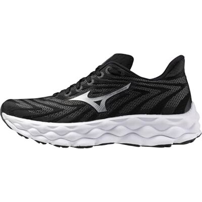 Mizuno Tenis de Correr Wave Sky 8 para Mujer, Negro-Plata, 44 EU Mizuno Tenis de Correr Wave Sky 8 para Mujer, Negro-Plata, 44 EU