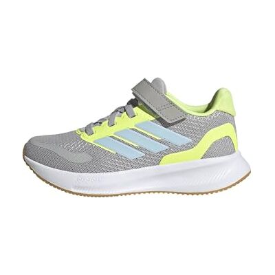 Adidas Unisex niños RUNFALCON 5 Shoes Kids, Grey Two/Crystal Sky/hi-Res Yellow, 30 1/2 EU Adidas Unisex niños RUNFALCON 5 Shoes Kids, Grey Two/Crystal Sky/hi-Res Yellow, 30 1/2 EU