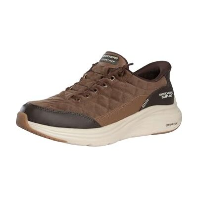 Skechers Hombre Contour Foam Cordelux Slip-In ENTRENADOR, Brown Corduroy/Pu, 41 EU Skechers Hombre Contour Foam Cordelux Slip-In ENTRENADOR, Brown Corduroy/Pu, 41 EU