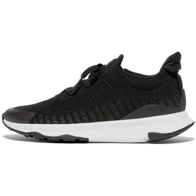 Fitflop Vitamin Ffx Zapatillas de Punto, Negro/Gris, 36 EU Fitflop Vitamin Ffx Zapatillas de Punto, Negro/Gris, 36 EU