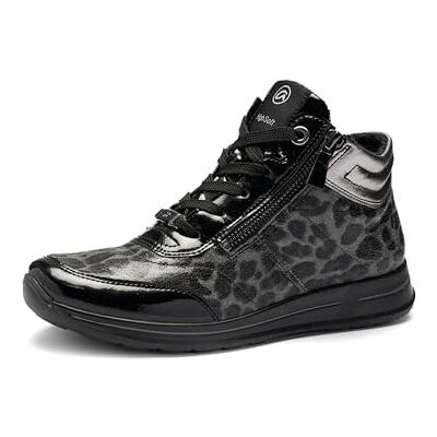 ARA Zapatillas Osaka 2.0 p Mujer, Color Negro, Acero, Grafito, Talla 41 EU Amplia, Negro Steel Grafito, 41 EU Weit ARA Zapatillas Osaka 2.0 p Mujer, Color Negro, Acero, Grafito, Talla 41 EU Amplia, Negro Steel Grafito, 41 EU Weit