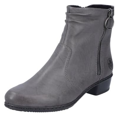 Rieker Mujer Y0741 Botas cortas, Gris 45, 38 EU Rieker Mujer Y0741 Botas cortas, Gris 45, 38 EU