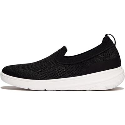 Fitflop Tenis de Punto Super-Q para Mujer, Black, 41 EU Fitflop Tenis de Punto Super-Q para Mujer, Black, 41 EU