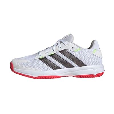 Adidas Unisex Kids Stabil Junior Indoor Shoes, Cloud White/Aurora Met. / Semi Lucid Red, 4.5 UK Adidas Unisex Kids Stabil Junior Indoor Shoes, Cloud White/Aurora Met. / Semi Lucid Red, 4.5 UK