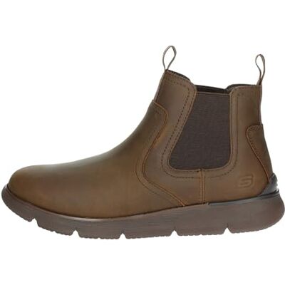 Skechers Augustino PauloBotines para hombre, marrón oscuro, 42 EU Skechers Augustino PauloBotines para hombre, marrón oscuro, 42 EU