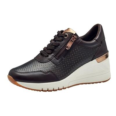MARCO TOZZI Tenis para Mujer, Peine Mocca, 9.5 UK MARCO TOZZI Tenis para Mujer, Peine Mocca, 9.5 UK
