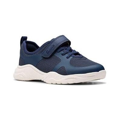 Clarks Boy's Feather ATH K Sneaker, Navy, 28.5 EU Clarks Boy's Feather ATH K Sneaker, Navy, 28.5 EU