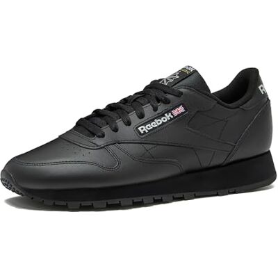 Reebok Classic Leather 001, Zapatillas de Deporte Unisex adulto, Cblack Cblack Pugry5, 37.5 EU Reebok Classic Leather 001, Zapatillas de Deporte Unisex adulto, Cblack Cblack Pugry5, 37.5 EU