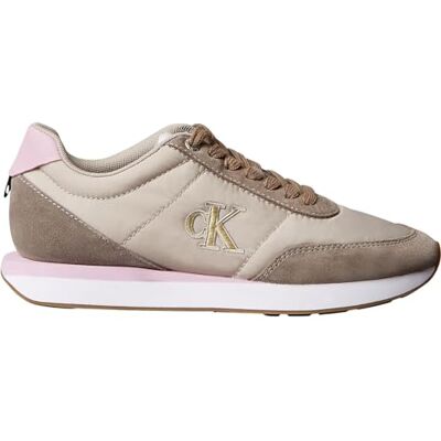 Calvin Runner Sneaker Mujer Retro Lace Up Low Top, Multicolor (Chateau/Taupe/Fragrant Lilac), 36 Calvin Runner Sneaker Mujer Retro Lace Up Low Top, Multicolor (Chateau/Taupe/Fragrant Lilac), 36