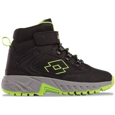 Lotto Botas Unisex para niños Woodlark Mid Khallong, Negro FR Verde, 27 EU Lotto Botas Unisex para niños Woodlark Mid Khallong, Negro FR Verde, 27 EU