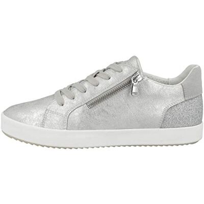 Geox D026HA0PVEW Mujer Zapatillas, Silver, 37 EU Geox D026HA0PVEW Mujer Zapatillas, Silver, 37 EU
