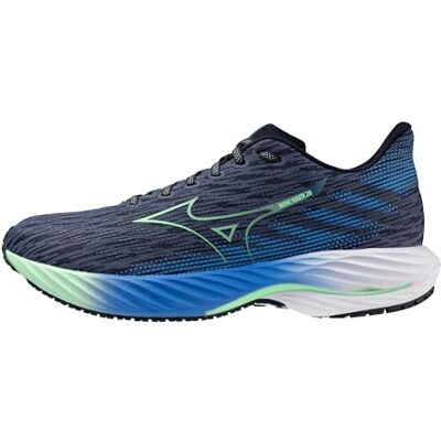 Mizuno Wave Rider 28 Tenis de Correr para Hombre, Vintage Indigo-Neo Mint, 46.5 EU Mizuno Wave Rider 28 Tenis de Correr para Hombre, Vintage Indigo-Neo Mint, 46.5 EU