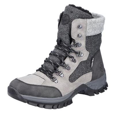 Rieker M9842, Botas de Trekking Mujer, Gris, 36 EU Rieker M9842, Botas de Trekking Mujer, Gris, 36 EU