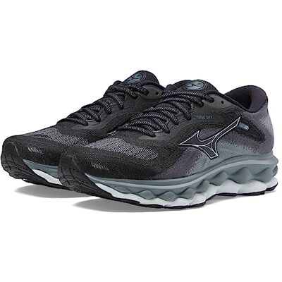 Mizuno Sky 7 Zapatillas de Correr para Mujer, Color Gris y Gris, Negro-Silverstar, 9 Wide Mizuno Sky 7 Zapatillas de Correr para Mujer, Color Gris y Gris, Negro-Silverstar, 9 Wide