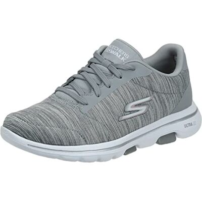 Skechers - Go Walk 5 True Sneaker - Gris - 9.5 W US - Zapatos Skechers - Go Walk 5 True Sneaker - Gris - 9.5 W US - Zapatos