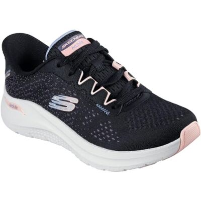 Skechers Mujer Arch Fit 2.0 Fresh Pace Slip-In ENTRENADOR, Black Mesh/Pu/Multi Trim, 40 EU Skechers Mujer Arch Fit 2.0 Fresh Pace Slip-In ENTRENADOR, Black Mesh/Pu/Multi Trim, 40 EU
