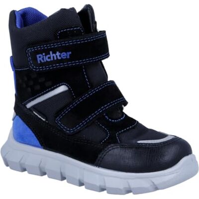 Richter Snow 2.0 Botas de invierno para niños, color negro/cobalto, talla 32 EU, Negro Cobalto, 32 EU Richter Snow 2.0 Botas de invierno para niños, color negro/cobalto, talla 32 EU, Negro Cobalto, 32 EU