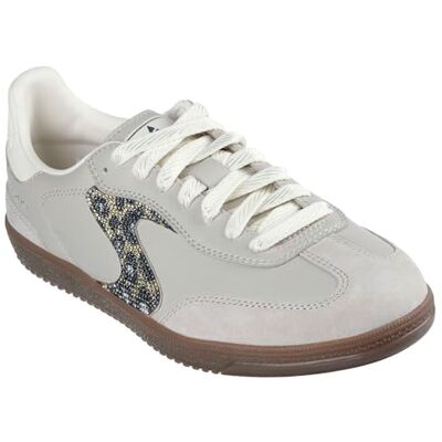 Skechers Tenis Hotshot Shimmering Spotspara Mujer, Ribete de Piel Duraleather Gris Pardo, 39 EU Skechers Tenis Hotshot Shimmering Spotspara Mujer, Ribete de Piel Duraleather Gris Pardo, 39 EU