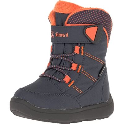 Kamik Botas de invierno unisex para niños, Navy Flame Nfl, 22 EU Kamik Botas de invierno unisex para niños, Navy Flame Nfl, 22 EU