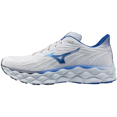 Mizuno Tenis de Correr Wave Sky 8 para Hombre, Plein Air/Laser Blue, 10 Wide Mizuno Tenis de Correr Wave Sky 8 para Hombre, Plein Air/Laser Blue, 10 Wide