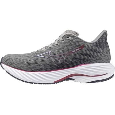 Mizuno Wave Rider 28 Tenis de Correr para Mujer, Ultmt Gry-Cosmo Chrm, 37 EU Mizuno Wave Rider 28 Tenis de Correr para Mujer, Ultmt Gry-Cosmo Chrm, 37 EU