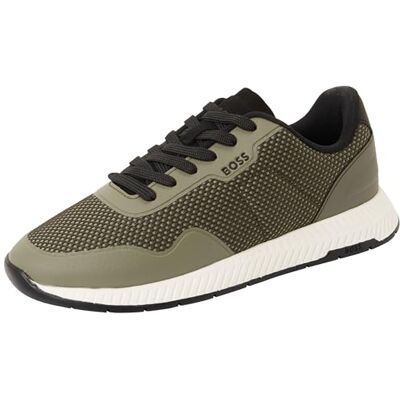 Boss Titanium_Runn_Meth, Entrenadores Hombre, Verde Abierto, 40 EU Boss Titanium_Runn_Meth, Entrenadores Hombre, Verde Abierto, 40 EU