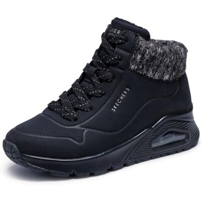 Skechers Uno Gen1 Darling DazeBotines para niña, Suéter sintético de Punto Negro, 11.5 UK Child Skechers Uno Gen1 Darling DazeBotines para niña, Suéter sintético de Punto Negro, 11.5 UK Child