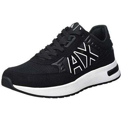 Giorgio Armani Hombre Dusseldorf Volume Sole Running Zapatillas, Negro, 43 EU Estrecho Giorgio Armani Hombre Dusseldorf Volume Sole Running Zapatillas, Negro, 43 EU Estrecho