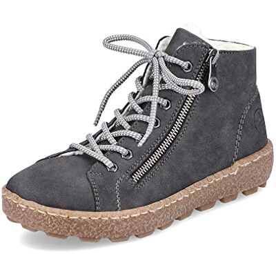 Rieker Mujer Zapatillas N1020, señora Zapatillas Bajas,Plantilla Desmontable,Zapatos de Calle,Zapatos Bajos,de Ocio,Gris (Grau / 45),42 EU / 8 UK Rieker Mujer Zapatillas N1020, señora Zapatillas Bajas,Plantilla Desmontable,Zapatos de Calle,Zapatos Bajos,de Ocio,Gris (Grau / 45),42 EU / 8 UK