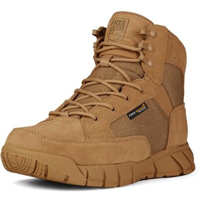 FREE SOLDIER Bota Militar Unisex Beige Talla Única FREE SOLDIER Bota Militar Unisex Beige Talla Única