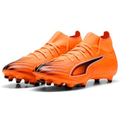 PUMA Ultra 6 Match+ FG/AG Tenis de fútbol Unisex, Heat Fire Negro Rojo Brillante, 46 EU PUMA Ultra 6 Match+ FG/AG Tenis de fútbol Unisex, Heat Fire Negro Rojo Brillante, 46 EU