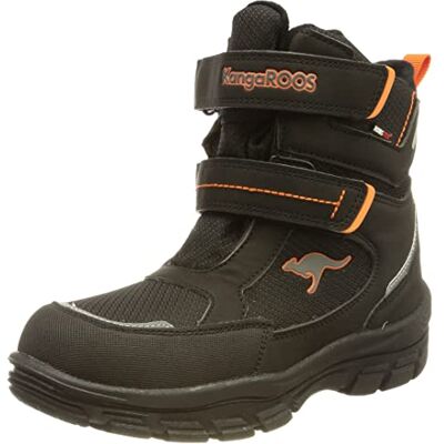 KangaROOS K-Leno Kibo RTX Botas unisex para niños, Jet Black Flame., 35 EU KangaROOS K-Leno Kibo RTX Botas unisex para niños, Jet Black Flame., 35 EU