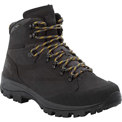 Jack Wolfskin Rebellion Texapore Mid M Zapatillas de caminar para hombre, Phantom Burly Yellow XT Cuchillo, 47 EU Jack Wolfskin Rebellion Texapore Mid M Zapatillas de caminar para hombre, Phantom Burly Yellow XT Cuchillo, 47 EU