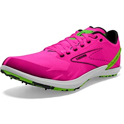 Brooks 1000381D661 Draft XC Spikeless Sneaker Hombre Pink GLO/Green/Black EU 45 Brooks 1000381D661 Draft XC Spikeless Sneaker Hombre Pink GLO/Green/Black EU 45