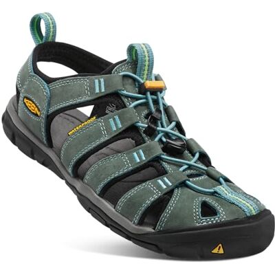 KEEN Clearwater CNX, Sandalias para Mujer, Azul (Mineral Blue/Yellow Cuero), 38 EU KEEN Clearwater CNX, Sandalias para Mujer, Azul (Mineral Blue/Yellow Cuero), 38 EU