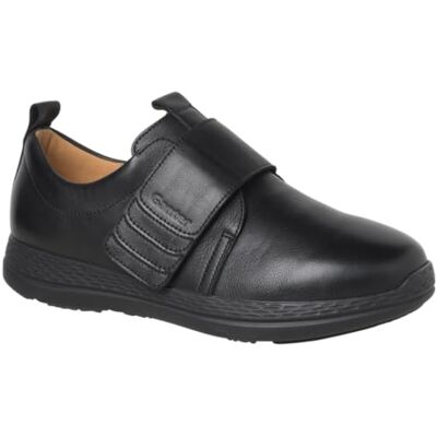 Ganter Zapatillas Karl Ludwig para Hombre, Negro, 46 EU XX-Ancho Ganter Zapatillas Karl Ludwig para Hombre, Negro, 46 EU XX-Ancho