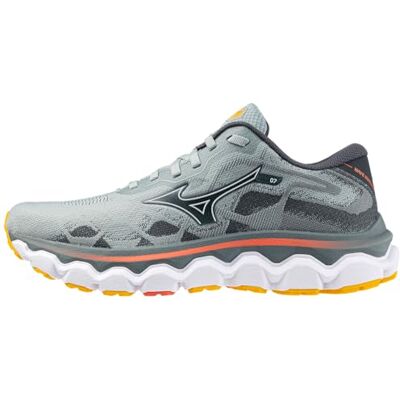 Mizuno Womens Wave Horizon 7, Zapatillas para Correr Mujer, Grey Mist White, 38.5 EU Mizuno Womens Wave Horizon 7, Zapatillas para Correr Mujer, Grey Mist White, 38.5 EU