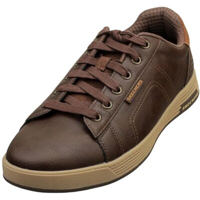 Skechers Cavell Hensley Tenis para Hombre, Chocolate sintético, 46 EU Skechers Cavell Hensley Tenis para Hombre, Chocolate sintético, 46 EU