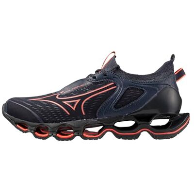 Mizuno Wave Prophecy 14 Tenis de Correr para Mujer, Odyssey Gris Llamativo Coral, 40 EU Mizuno Wave Prophecy 14 Tenis de Correr para Mujer, Odyssey Gris Llamativo Coral, 40 EU
