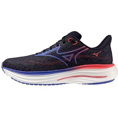 Mizuno Wave Rider 29 Tenis de Correr para Mujer, Odyssey Gris Iris Bloom, 38.5 EU Mizuno Wave Rider 29 Tenis de Correr para Mujer, Odyssey Gris Iris Bloom, 38.5 EU