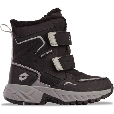 LOTTO Alstyne Tex K Botas de media longitud para niños unisex, negro y gris, 35 EU LOTTO Alstyne Tex K Botas de media longitud para niños unisex, negro y gris, 35 EU