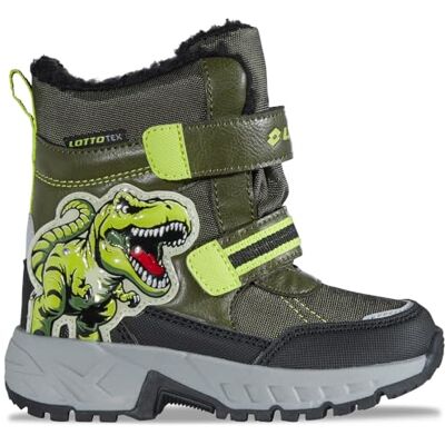 LOTTO Nutak Tex K Unisex Kids, Botas para Nieve, Verde Oliva, 28 EU LOTTO Nutak Tex K Unisex Kids, Botas para Nieve, Verde Oliva, 28 EU