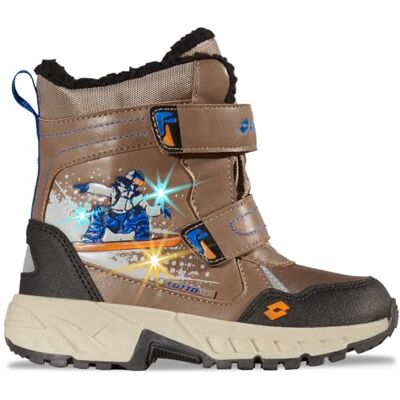 LOTTO Código de Estilo: KURIBA Tex K Unisex Niños Flashlight Shoes I Taupe/Blue I EU 32 LOTTO Código de Estilo: KURIBA Tex K Unisex Niños Flashlight Shoes I Taupe/Blue I EU 32
