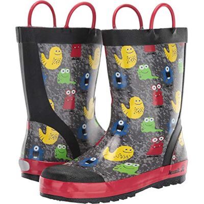 Kamik Monsters, Botas de Agua Unisex Niños, (Black Blk), 33 EU Kamik Monsters, Botas de Agua Unisex Niños, (Black Blk), 33 EU