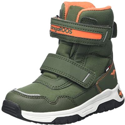 KangaROOS K-MJ Sharp V RTX, Zapatos de High Rise Senderismo, Military Green/Neon Orange, 26 EU KangaROOS K-MJ Sharp V RTX, Zapatos de High Rise Senderismo, Military Green/Neon Orange, 26 EU