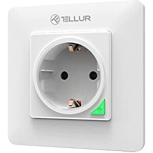 TELLUR SMART Enchufe Inteligente Alexa, Enchufe WiFi de Pared, 3000W, 16A, Control Remoto por APP y Voz, Compatible con Alexa, Google y Siri Shortcuts, Monitoreo de Energía, No Necesita HUB TELLUR SMART Enchufe Inteligente Alexa, Enchufe WiFi de Pared, 3000W, 16A, Control Remoto por APP y Voz, Compatible con Alexa, Google y Siri Shortcuts, Monitoreo de Energía, No Necesita HUB