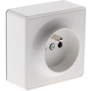 Zenitech Toma de superficie simple 16A blanca Gama Vulco Zenitech Toma de superficie simple 16A blanca Gama Vulco