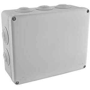 DEBFLEX Caja de Derivación Estanca IP55 Para Conexión Segura de Cables Se Fija en la Pared en Superficie Gris 220 x 170 x 90 mm DEBFLEX Caja de Derivación Estanca IP55 Para Conexión Segura de Cables Se Fija en la Pared en Superficie Gris 220 x 170 x 90 mm