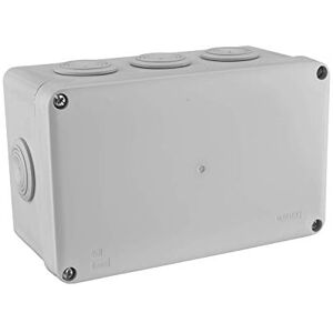 DEBFLEX Caja de Derivación Estanca IP55 Para Conexión Segura de Cables Se Fija en la Pared en Superficie Gris 70 x 100 x 80 mm DEBFLEX Caja de Derivación Estanca IP55 Para Conexión Segura de Cables Se Fija en la Pared en Superficie Gris 70 x 100 x 80 mm