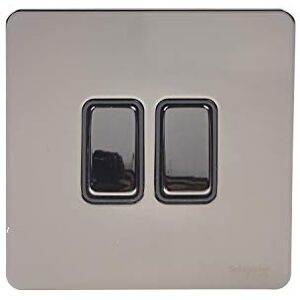 Schneider Electric GU1422BBN interruptor eléctrico Rocker switch Negro Accesorio cuchillo eléctrico (Rocker switch, Negro, Acero, IP20, 16 A, 88 mm) Schneider Electric GU1422BBN interruptor eléctrico Rocker switch Negro Accesorio cuchillo eléctrico (Rocker switch, Negro, Acero, IP20, 16 A, 88 mm)